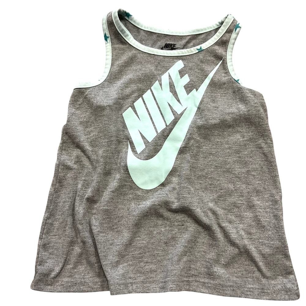 Nike Girls Gray Racerback Tank Top Size 6/7